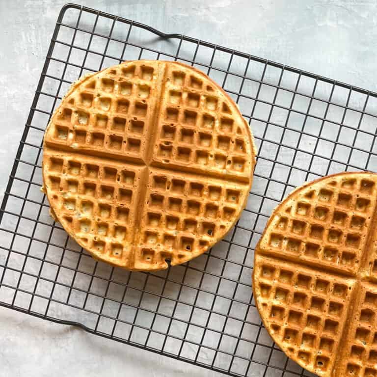 Orange Waffles with Poppy Seeds