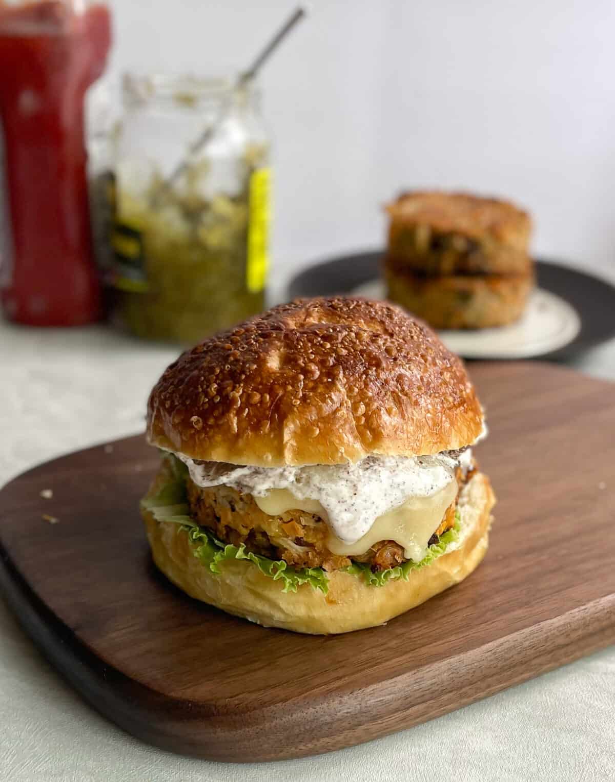 Roasted Cauliflower Burgers