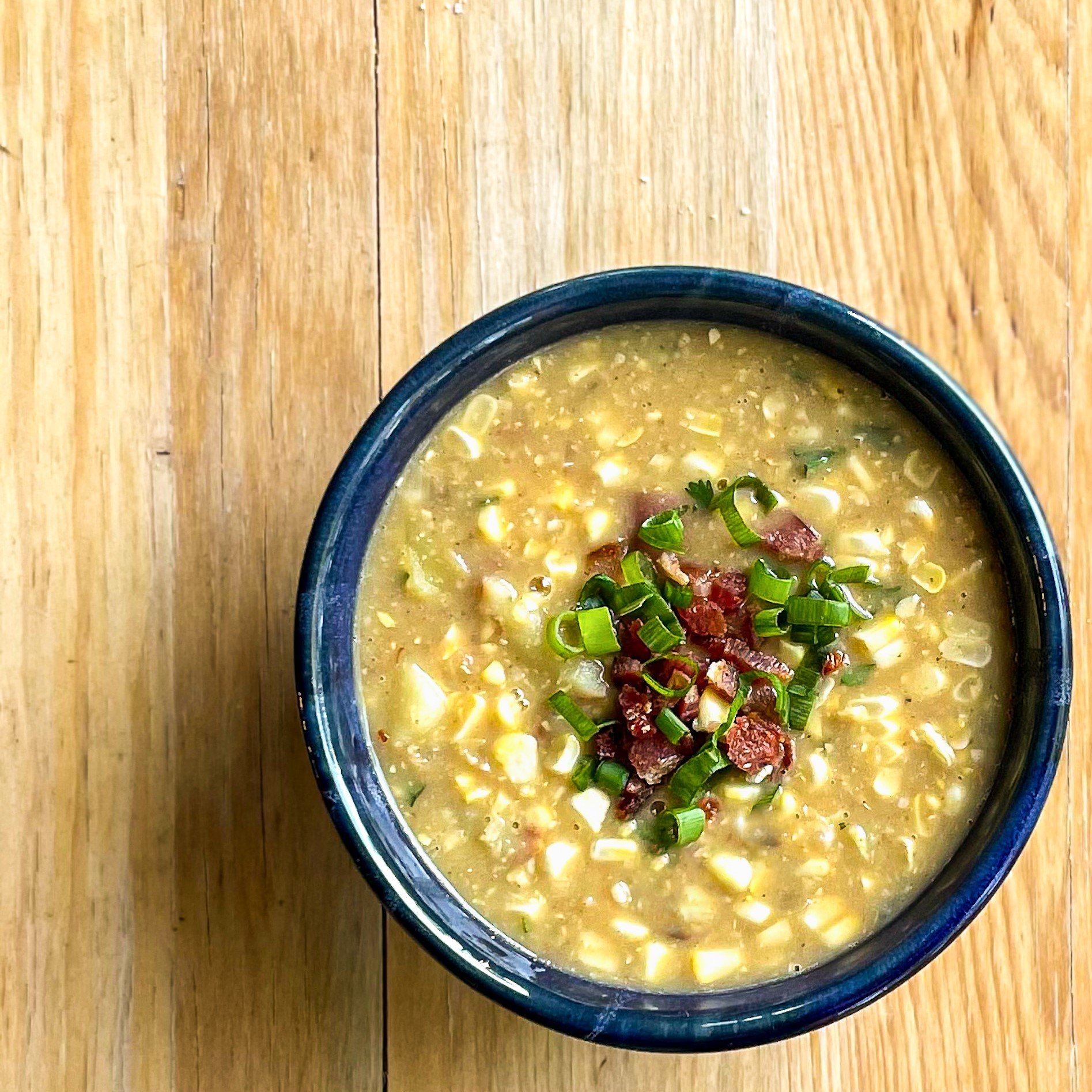 Sweet Corn Soup Recipe with Bacon and Potatoes